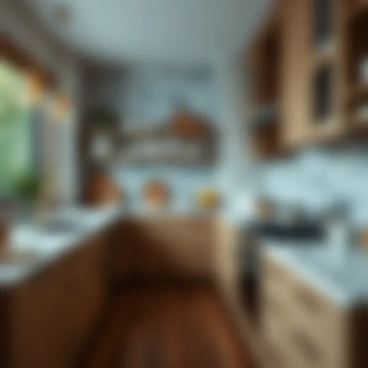 High-end kitchen materials like hardwood and stainless steel