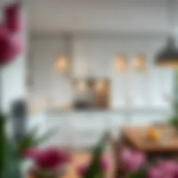Elegant cupboard front doors in a modern kitchen