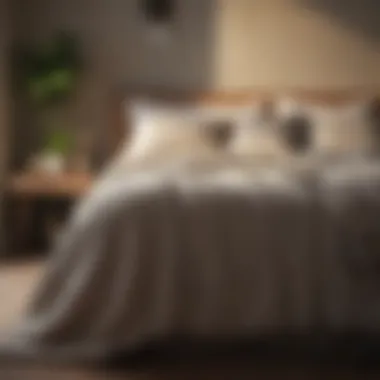 Comfort of the Morning Retreat Cozy bed with inviting blankets and pillows