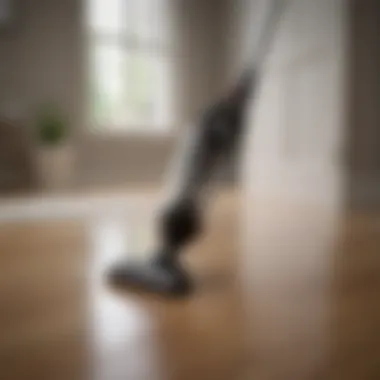 Versatility Across Different Surfaces Versatile handheld vacuum in action on various surfaces