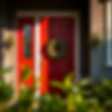 Maintenance tips for keeping a red door vibrant