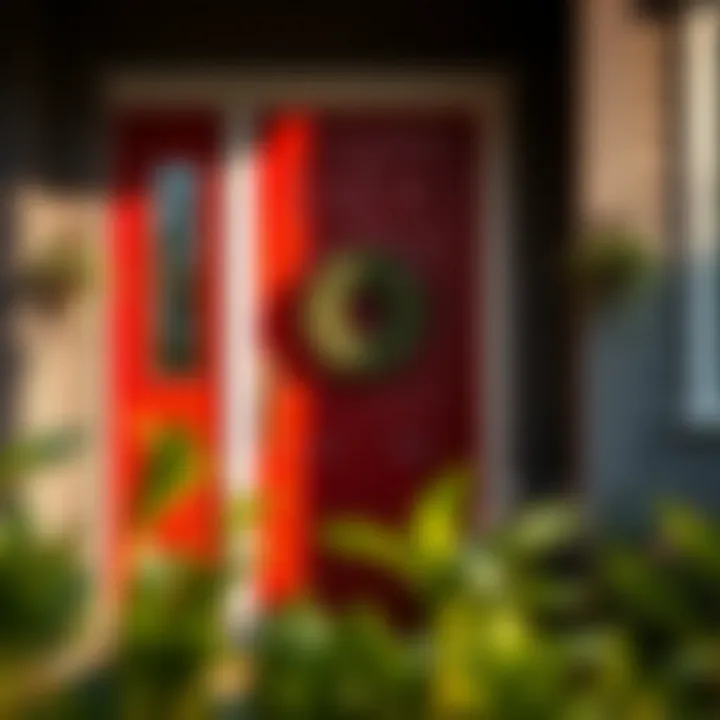 Maintenance tips for keeping a red door vibrant