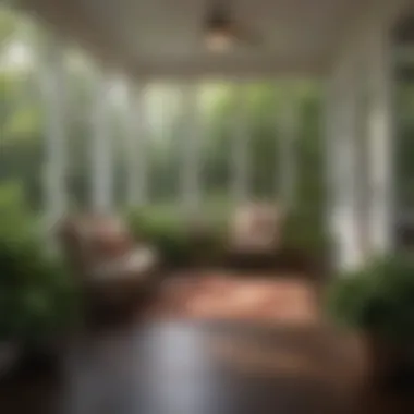 Integrating Nature with Your Porch Space Lush landscaping surrounding a three season porch