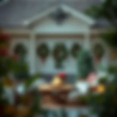 A cozy three-season room showcasing seasonal decor