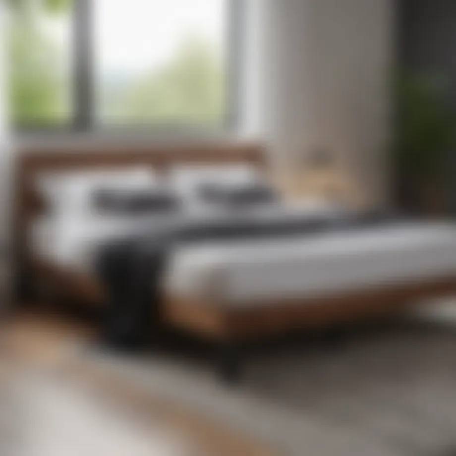 Minimalist design of the Thuma bed frame showcasing modern aesthetics