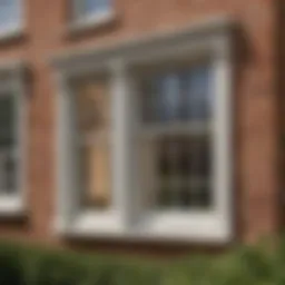 Elegant sash window showcasing intricate design details
