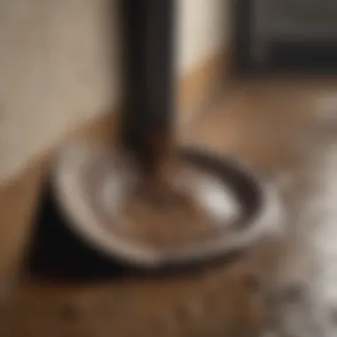 Visual Representation of Drain Clogs Clogged drain pipe showing buildup