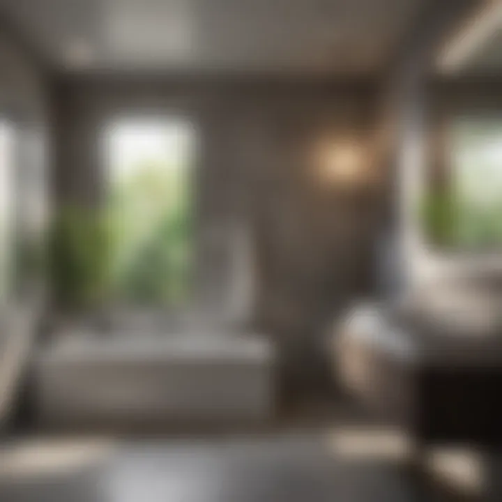 Detailed layout of a modern bathroom renovation