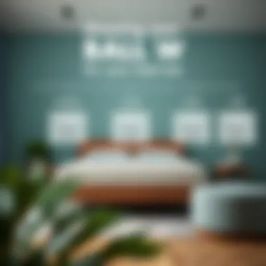 Illustration highlighting mattress types suitable for each bed size