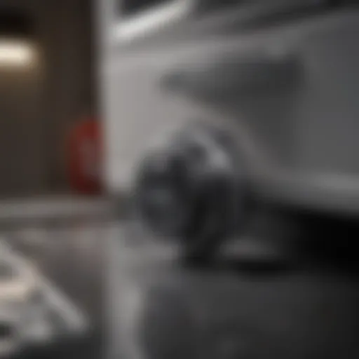 Close-up of a dishwasher capsule highlighting its design features