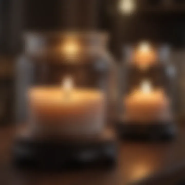 Safety features of an electric jar candle warmer