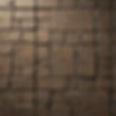 Aesthetic Grouted Wall Design Detailed view of aesthetically grouted wall showcasing design