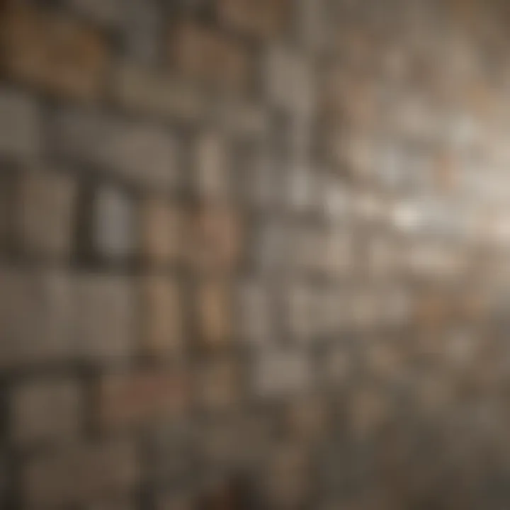 Selection of grouting materials for wall applications