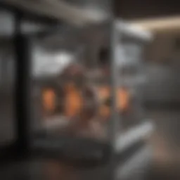 Detailed view of kitchen unit carcass structure
