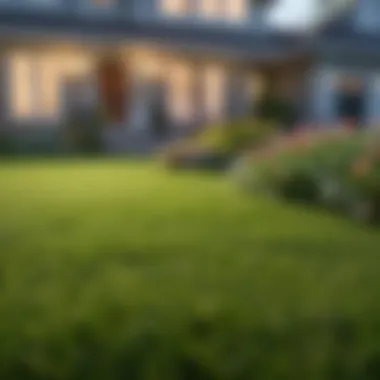 A Beautifully Manicured Lawn A beautifully manicured lawn with vibrant grass