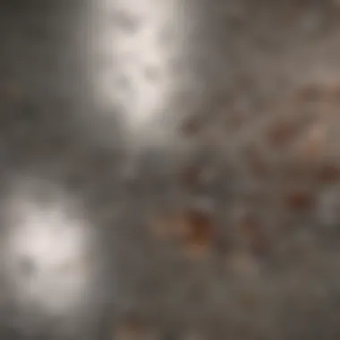 Close-Up of Stained Quartz Surface Close-up of quartz surface with stains
