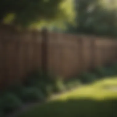 Privacy Fence for Tranquil Spaces A backyard with a privacy fence offering seclusion