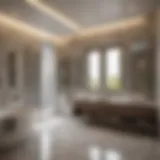 Luxurious master bathroom with modern fixtures