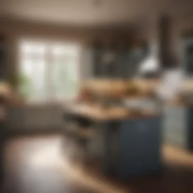 Budget planning for kitchen renovation illustrated with charts