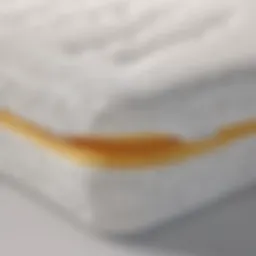 Detailed view of Nectar mattress foam layers showcasing varying densities