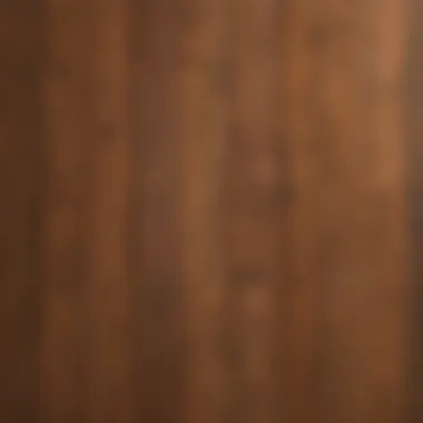 Detailed view of various hardwood types and textures