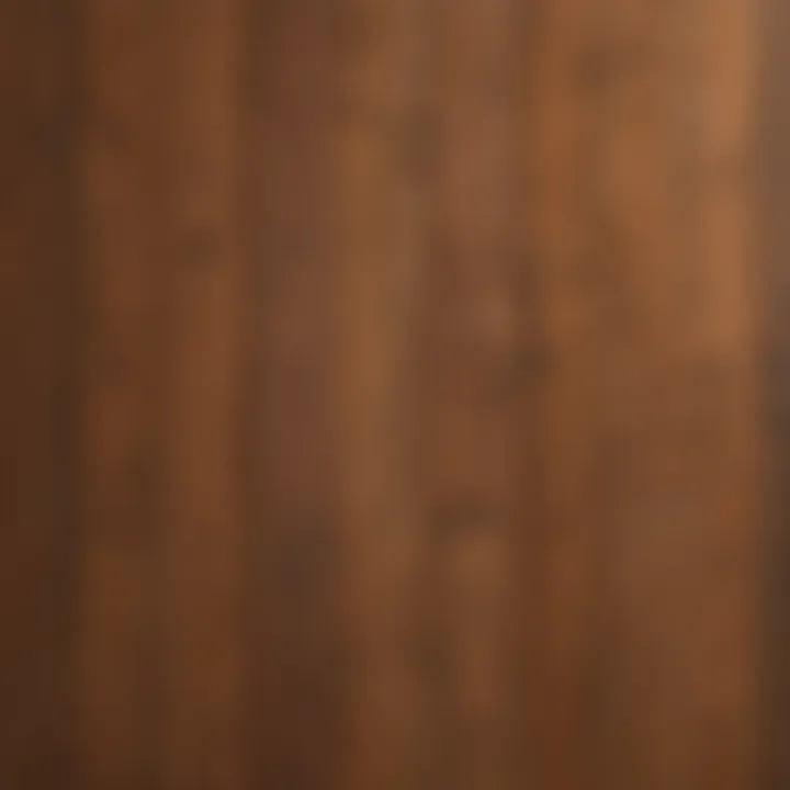 Detailed view of various hardwood types and textures