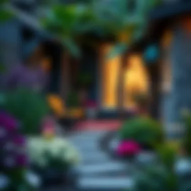 Charming Small Yard Design Stylish small yard landscaping with vibrant plants