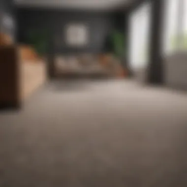 A beautifully carpeted living room showcasing design choices