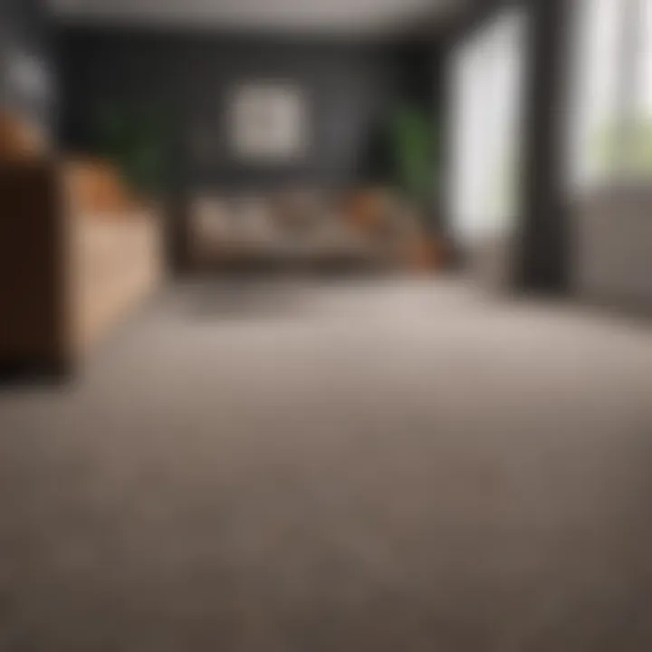 A beautifully carpeted living room showcasing design choices