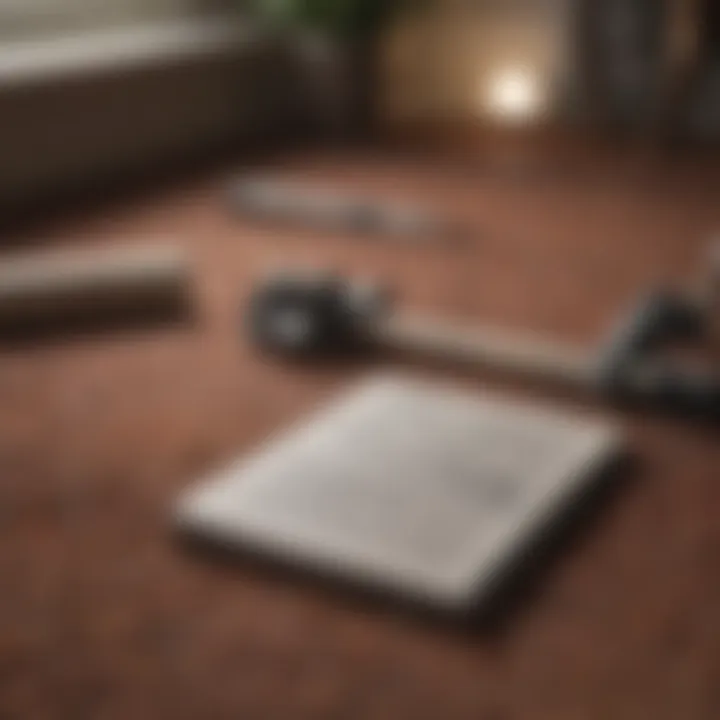 A detailed breakdown of installation costs on a notepad