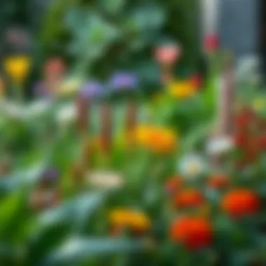 Diverse Plant Life in a Garden Beautifully landscaped garden showcasing diverse plants and flowers