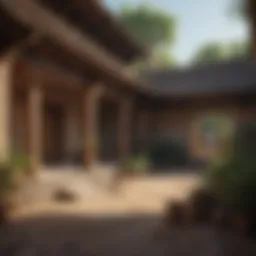 Ancient dwelling structure showcasing early construction techniques