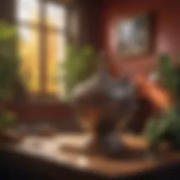 A beautifully crafted hamd beater displayed against a vibrant backdrop.