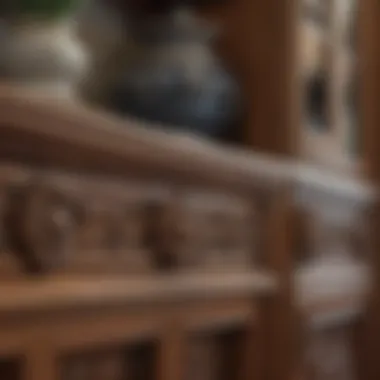 Craftsmanship details of high-end cabinetry