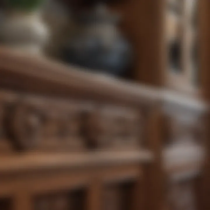Craftsmanship details of high-end cabinetry