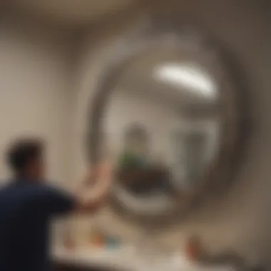Installing Vinyl Decals on a Decorative Mirror Installation of vinyl decals on a large decorative mirror