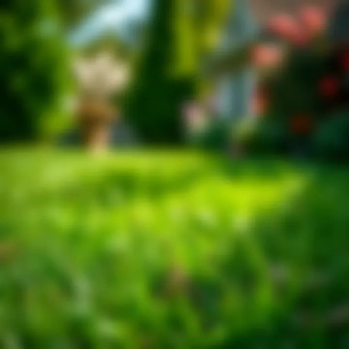 Lush green lawn free of weeds